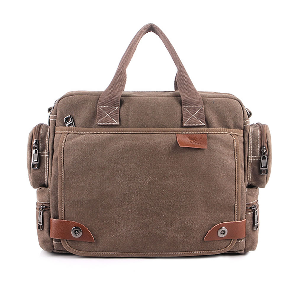 New Men&#39;s Large Canvas Padded Briefcase, Satchel, Messenger Bag, Shoulder Bag UK | eBay