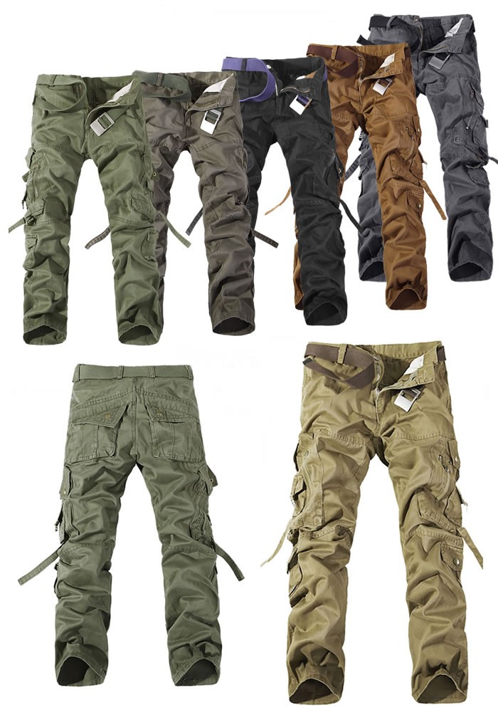 Mens Cotton Combat / Cargo Trousers