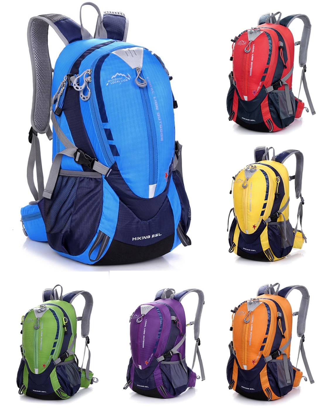25L Backpack Rucksack Daypack Camping Trekking Hiking Bag