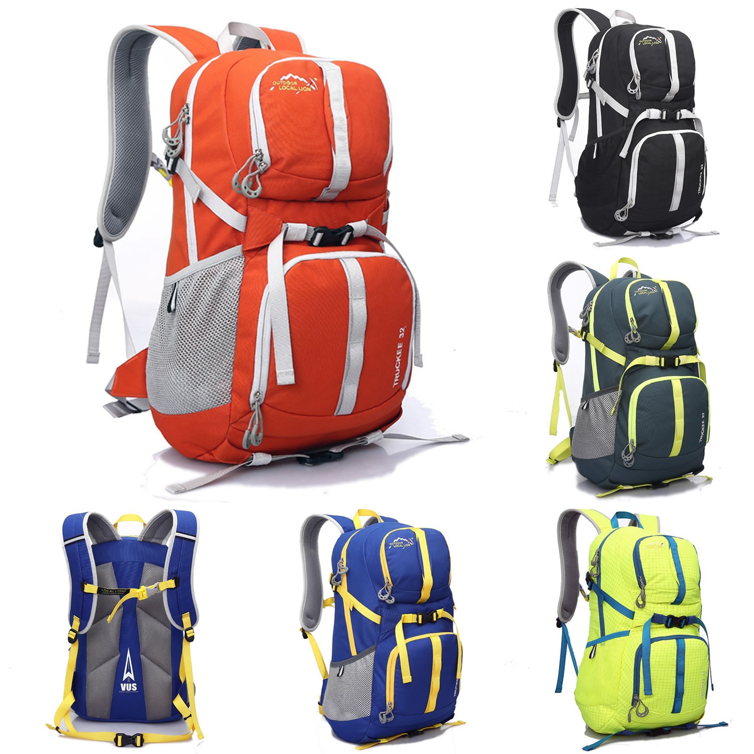 New 32L Rucksack Daypack Camping Trekking Hiking School Bag Laptop Backpack 458