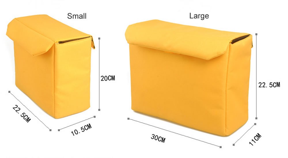 Two Sizes Universal Padded Waterproof Protective Insert Liner for DSLR Camera, Lens and Accessories Sony, Canon, Nikon