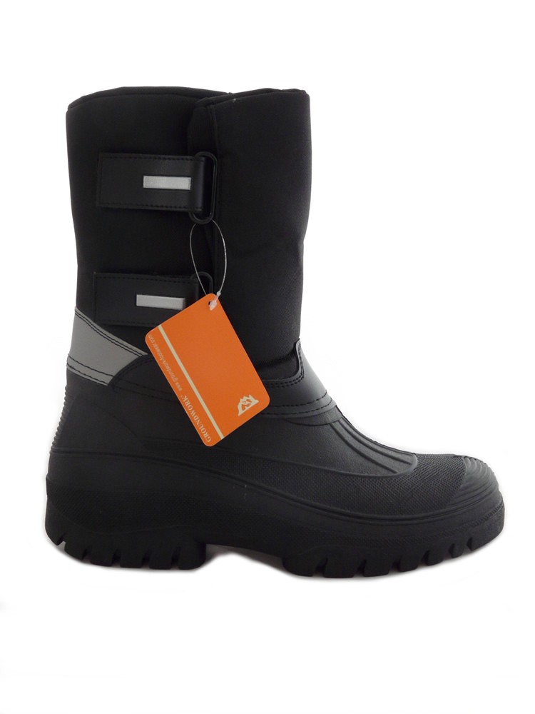 Groundwork Men's Waterproof Snow Boots Muckers Fur Lined Winter Boots Wellies