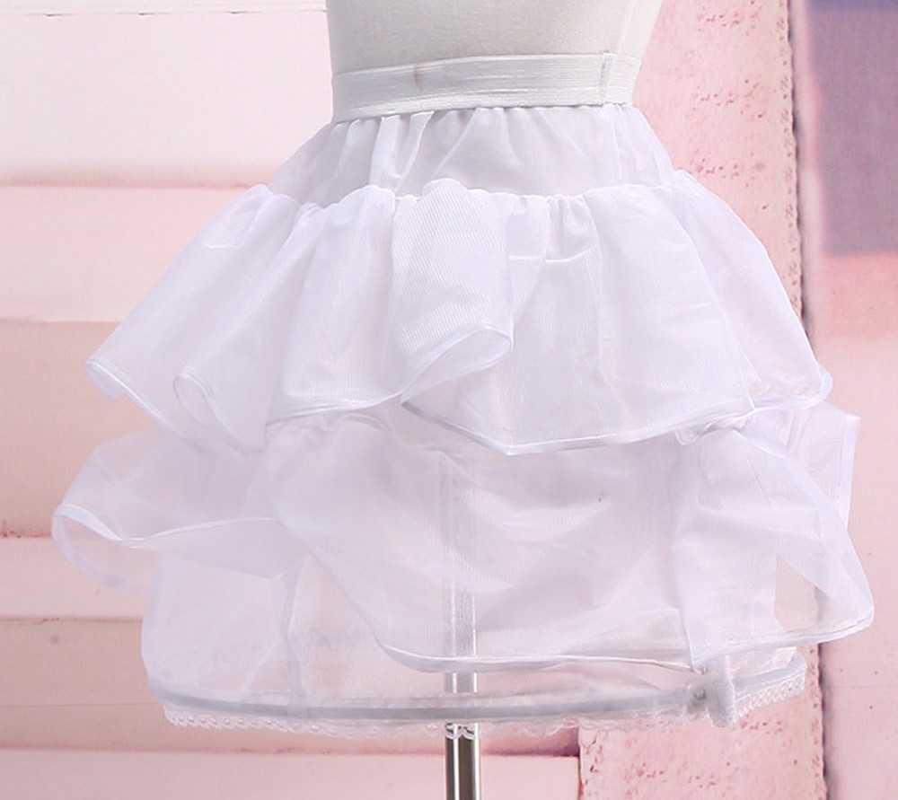 Childs Girls Flowergirl Hooped Petticoat, Underskirt, Pannier for ages 2-12 Years, Single Metal Hoop