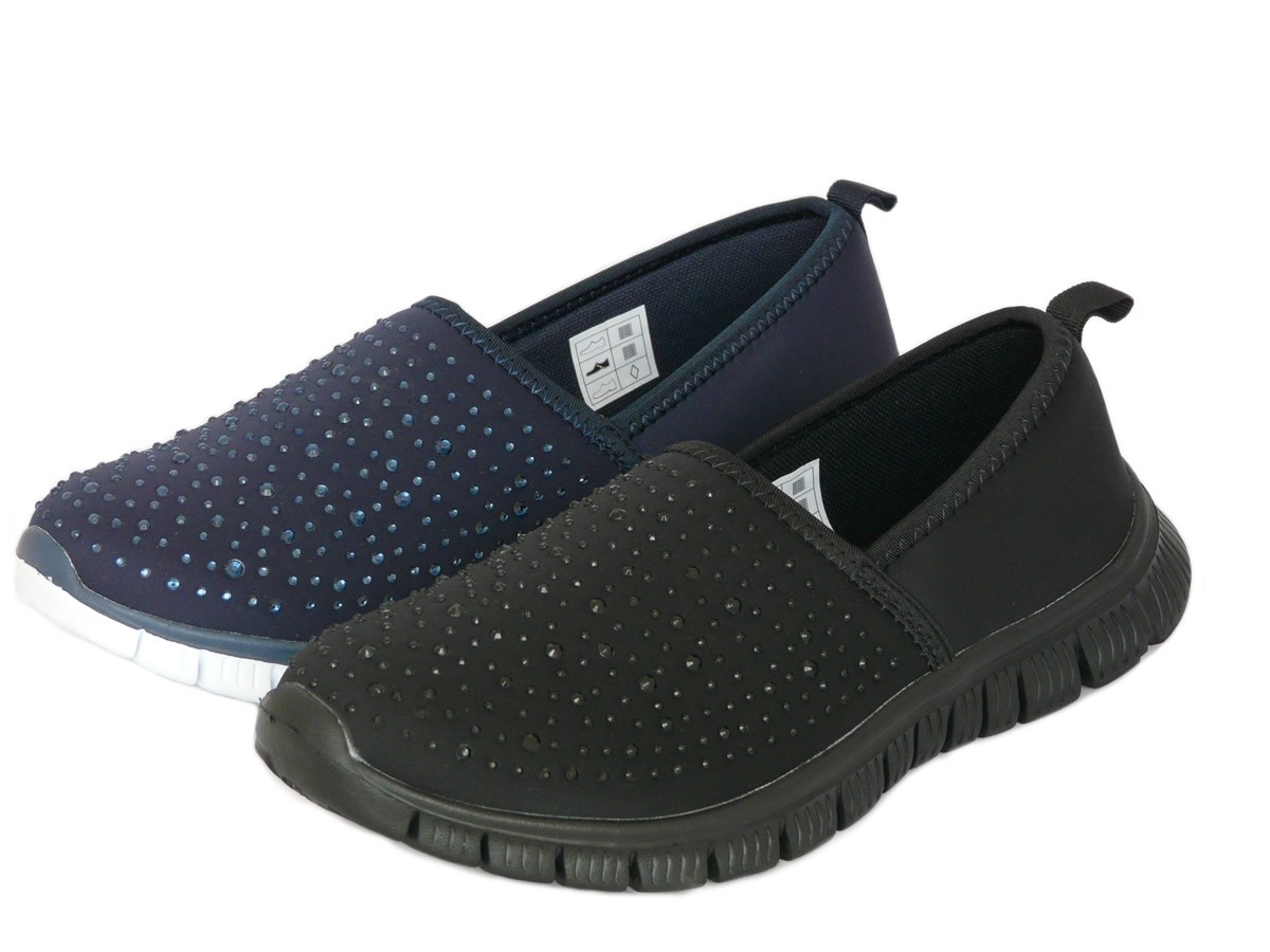 Cushion Walk Women's Memory Foam Slip On Walking Get Fit Trainers Sport Shoes Athletic Walk Shoes Sport Gym Size 3-8