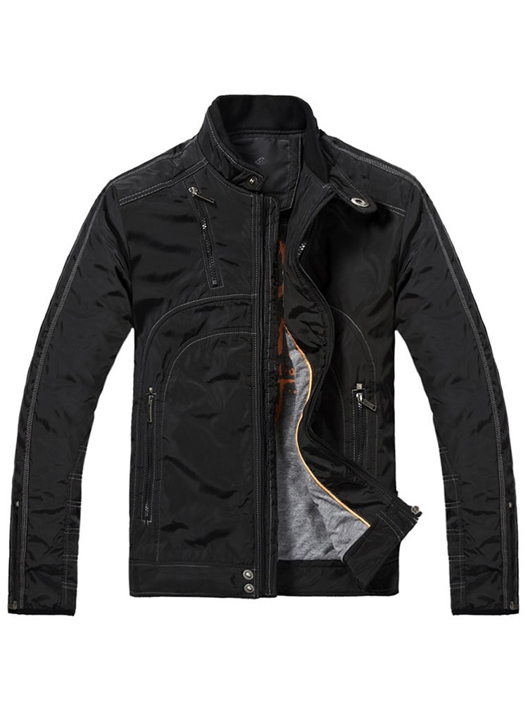 New Men's Quality Fashion Short Black Padded Quilted Bomber Casual Jacket Coat 